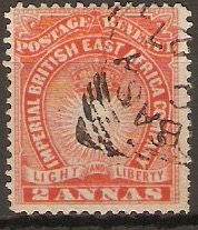 British East Africa 1890 2a Vermillion. SG6.